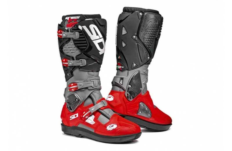 Sidi Crossfire 3 SRS Motocross Boots grey red black