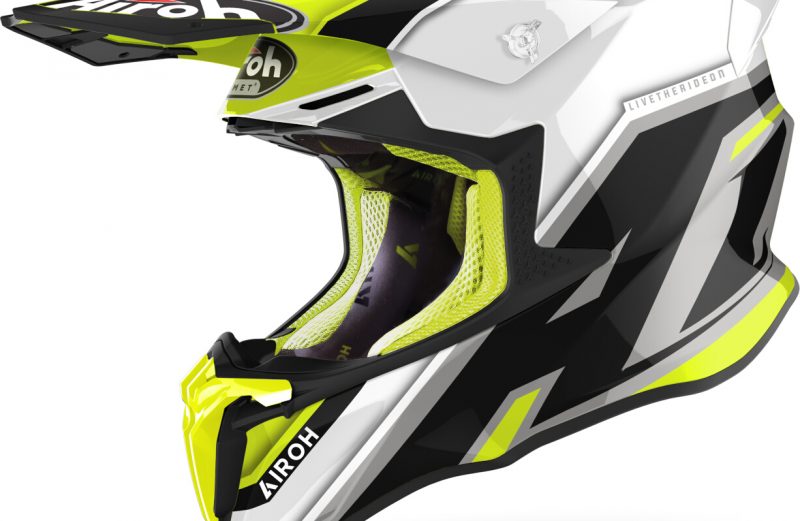 Airoh Twist 2.0 Shaken Motocross Yellow глянец