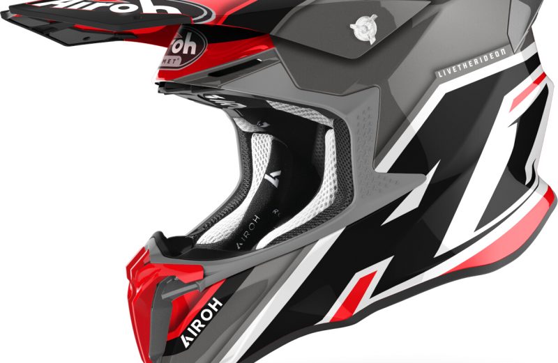 Airoh Twist 2.0 Shaken Motocross Red глянец