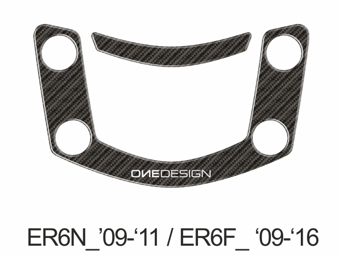 Наклейка на рулевую пластину ONEDESIGN PPSK2P KAWASAKI ER6N 2009-2011/ER6F 2009-2015