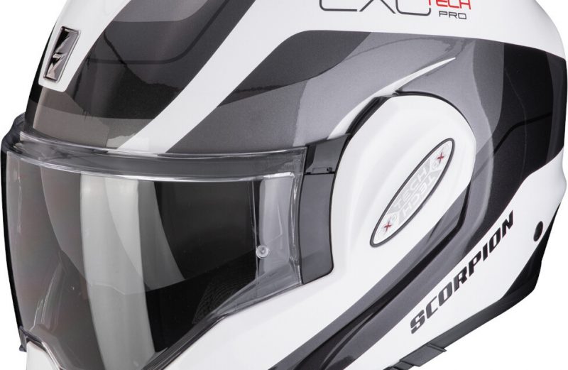 Шлем Scorpion EXO-TECH EVO PRO COMMUTA white/silver