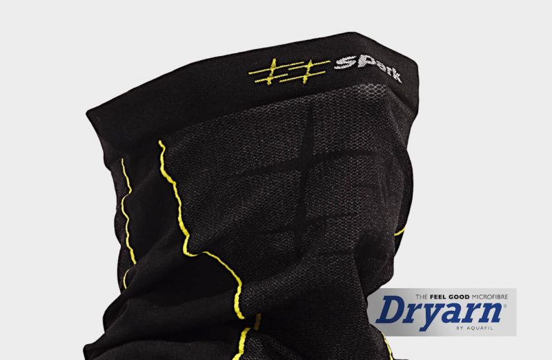 Бафф Spark Rally goletta termica seamless Dryarn nero T205