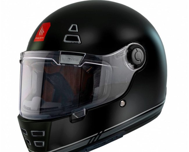 MT HELMET FF119SV JARAMA SV SOLID B2 BLACK MATT