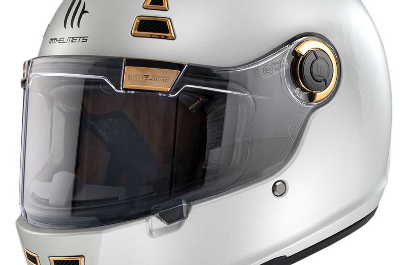 MT HELMET FF119 JARAMA SOLID A0 GLOSS PEARL WHITE L