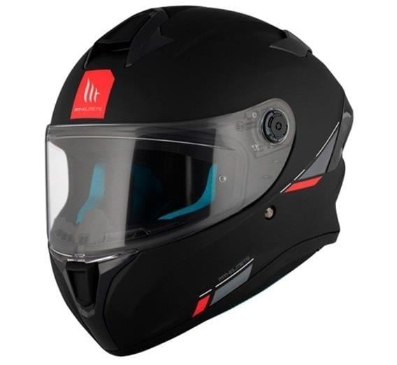 MT HELMET FF106B TARGO S SOLID A1 BLACK MATT