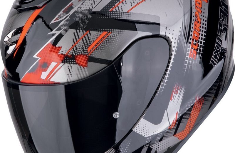 Шлем Scorpion EXO-391 CLUTTER Черно-красный M